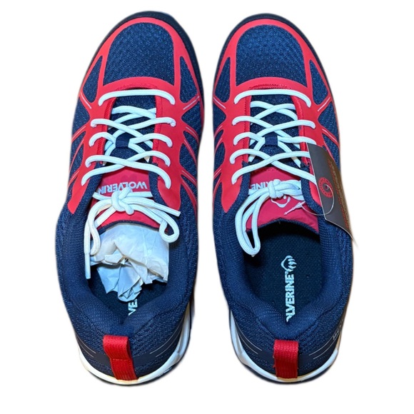 Wolverine Red and Blue Men's Safety Sneakers - Picture 7 of 10